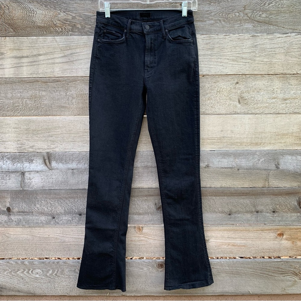 Mother Jeans Runaway Womens 27 Black Not Guilty Bootcut Flare 31 in Inseam